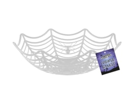 Halloween Cobweb Party Basket 25cm