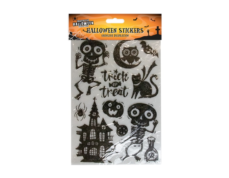 Wholesale Halloween Silhouette Stickers | Gem import Ltd