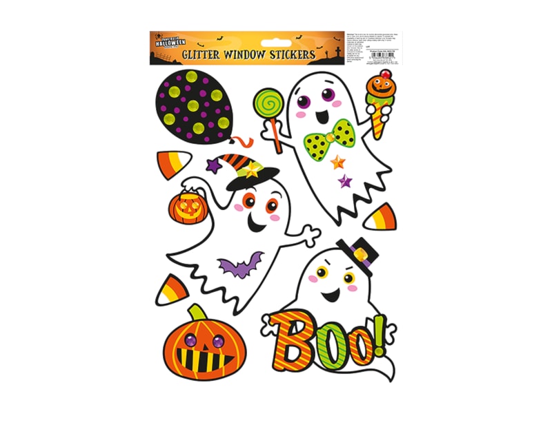 Wholesale Halloween Glitter Window Stickers