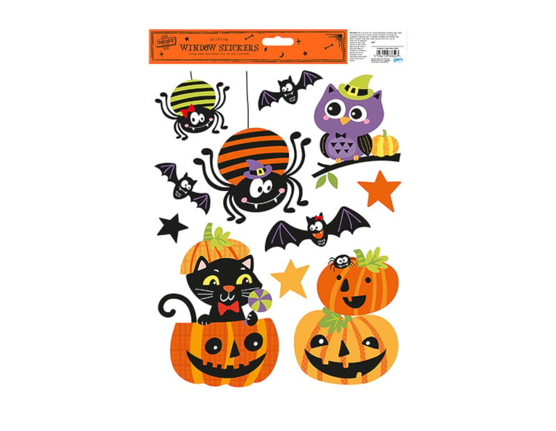 Wholesale Halloween Glitter Window Stickers