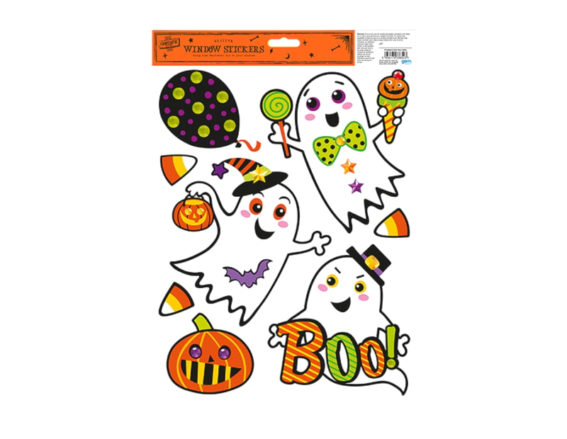 Wholesale Halloween Glitter Window Stickers