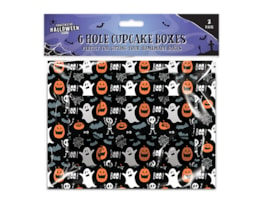 Wholesale Halloween 6 - hole Cupcake boxes 2pk | Gem imports Ltd.