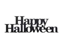 Wholesale Happy Halloween Black glitter sign