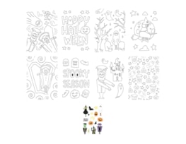 Wholesale Halloween colouring set