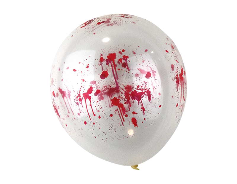 Wholesale 12" Blood Effect Balloons 5pk