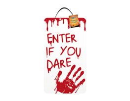 Wholesale Halloween warning plaque