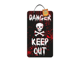 Wholesale Halloween warning plaque