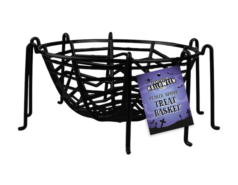 Wholesale plastic spider treat basket | Gem imports Ltd.