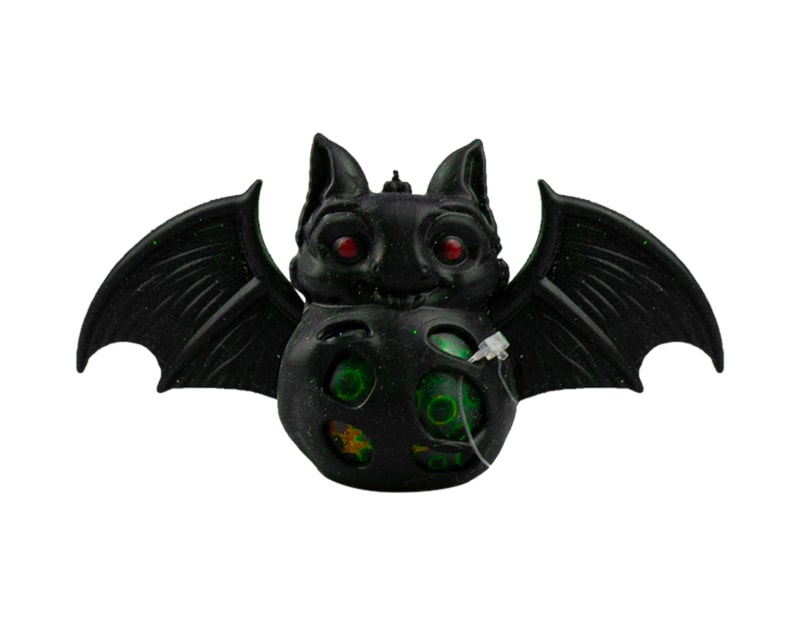 Wholesale Black Neon bead squishy Bat PDQ