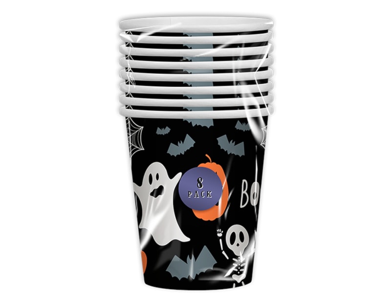 Wholesale Halloween Paper Cups 270ml 8pk - Kids PDQ