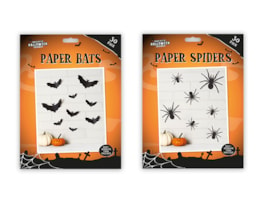 Wholesale Paper Bats & Spiders 30pk PDQ