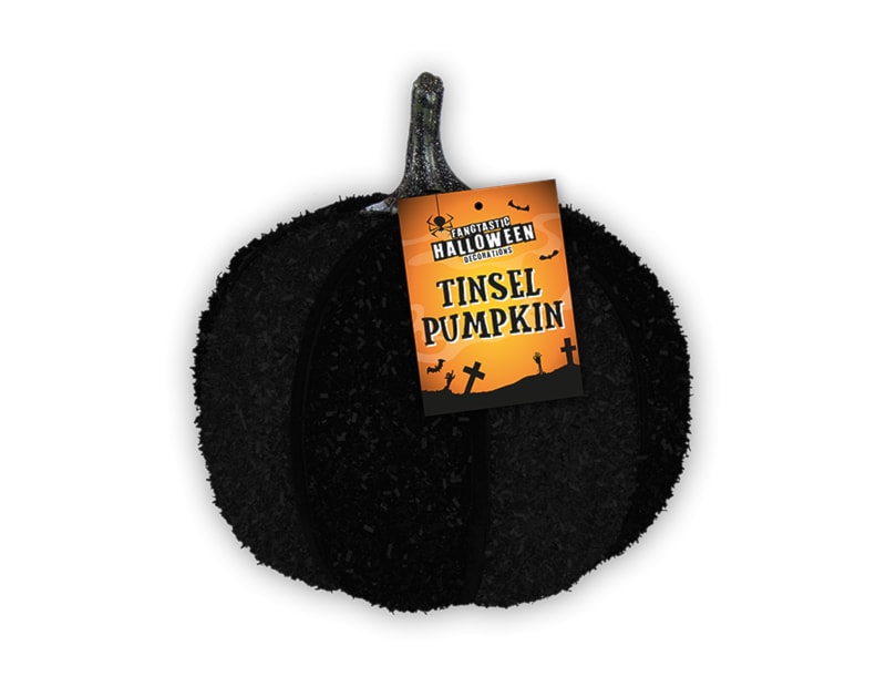 Wholesale Halloween Tinsel Pumpkin 14cm