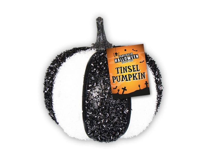 Wholesale Halloween Tinsel Pumpkin 14cm