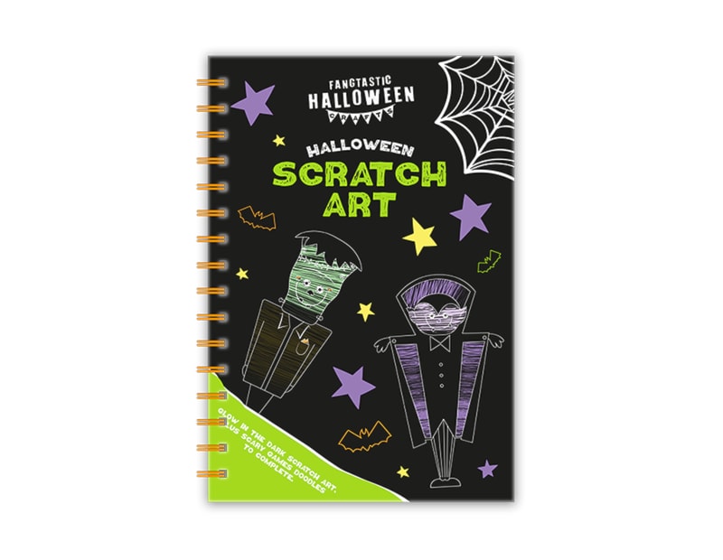 Wholesale Spooky Halloween Scratch Art Book PDQ