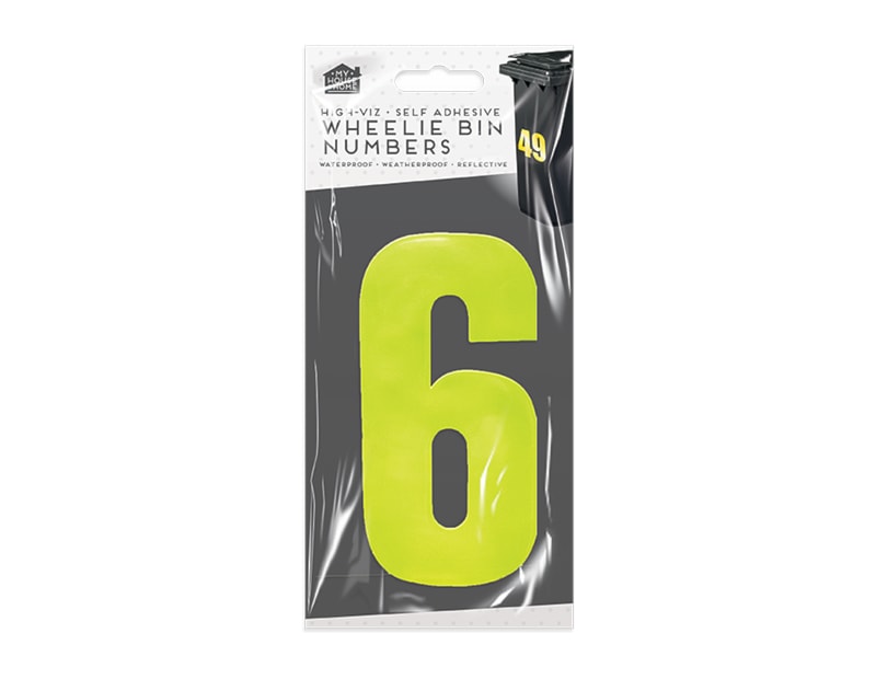 Wholesale Wheelie Bin Number Stickers