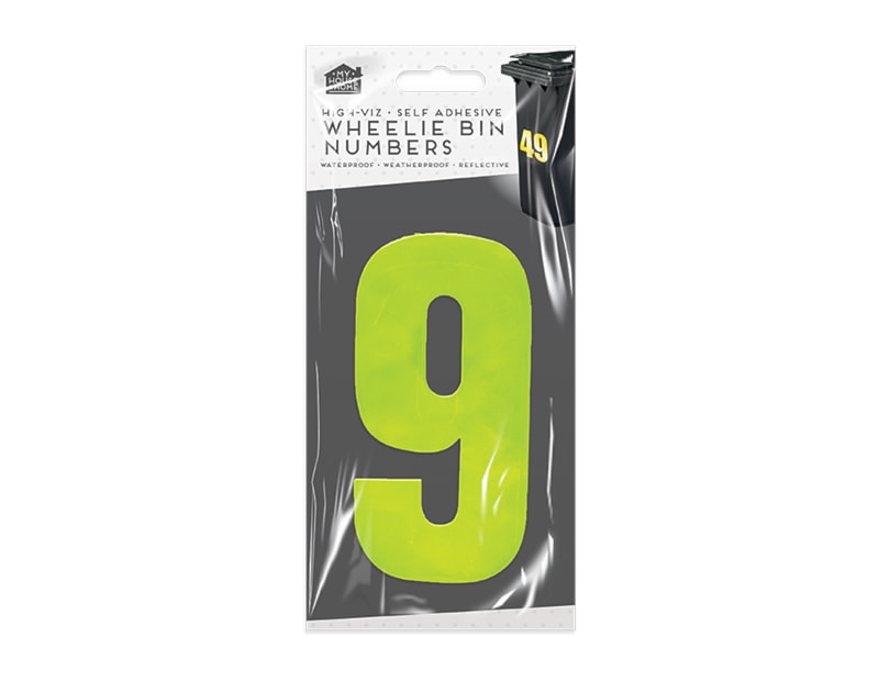 Wholesale Wheelie Bin Number Stickers