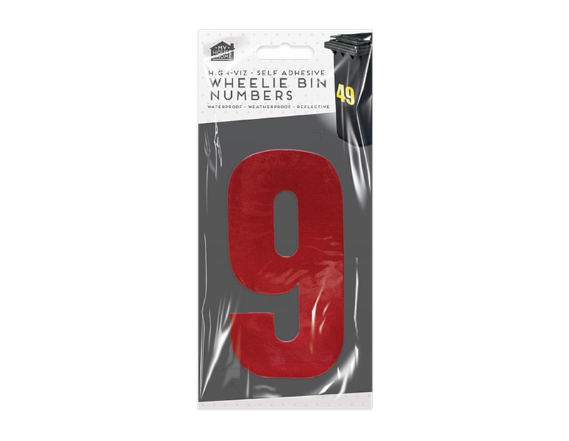 Wholesale Wheelie Bin Number Stickers