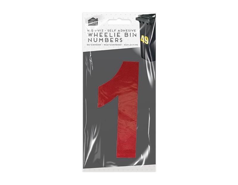 Wholesale Wheelie Bin Number Stickers