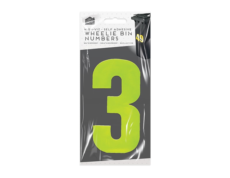 Wholesale Wheelie Bin Number Stickers