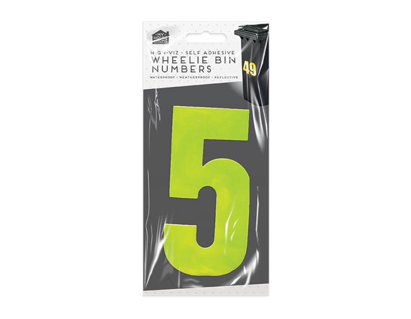 Wholesale Wheelie Bin Number Stickers