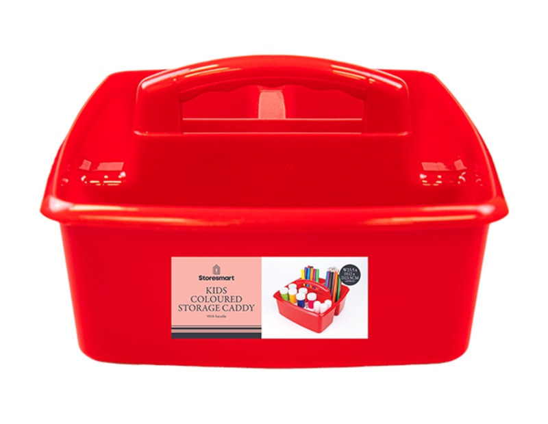 Wholesale Kids Coloured Storage Caddy with Handle