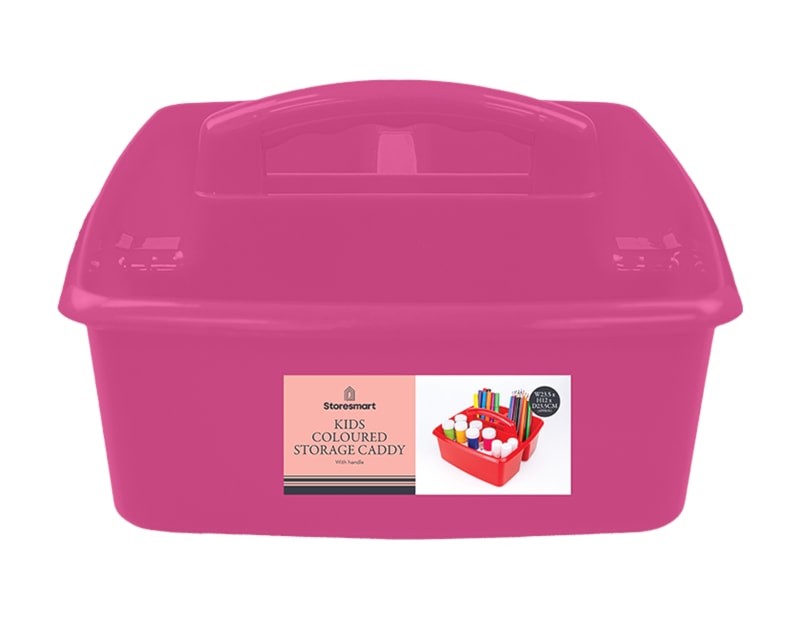 Wholesale Kids Coloured Storage Caddy with Handle