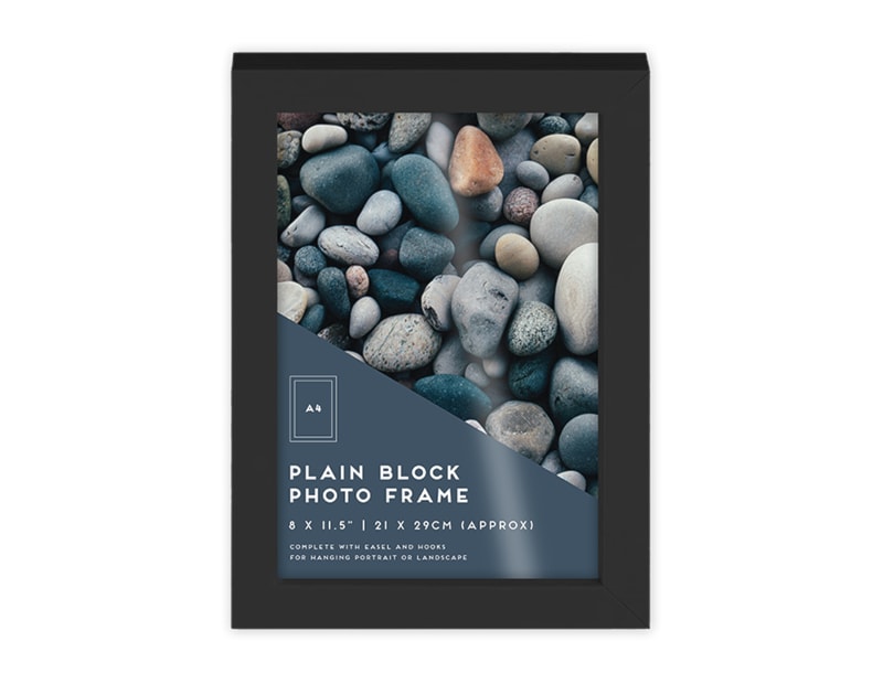 Wholesale Black Block Photo Frame A4 1pk PDQ