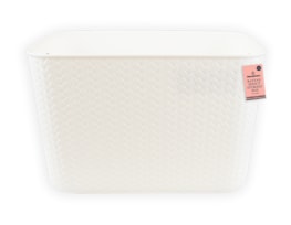 Wholesale Rattan Effect Storage Box with Handles 5.8L