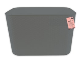 Wholesale Rattan Effect Storage Box with Handles 20L