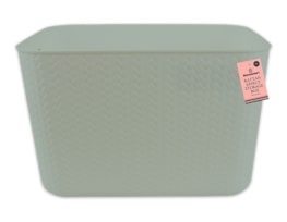 Wholesale Rattan Effect Storage Box with Handles 20L