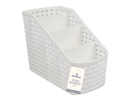 Plastic 4 Section Slim Basket