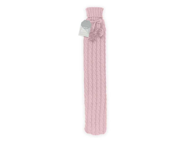 Wholesale Cable Knitted Long Hot Water Bottle 2L