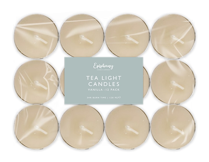 Wholesale Vanilla Tealight Candles 12pk