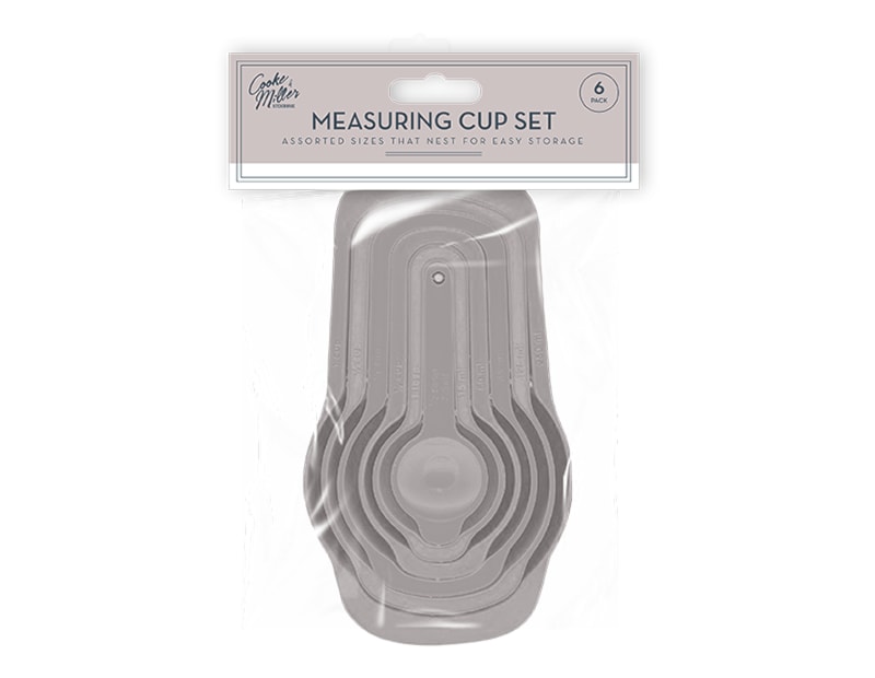 Wholesale Natural Measuring Cup Set 6pk