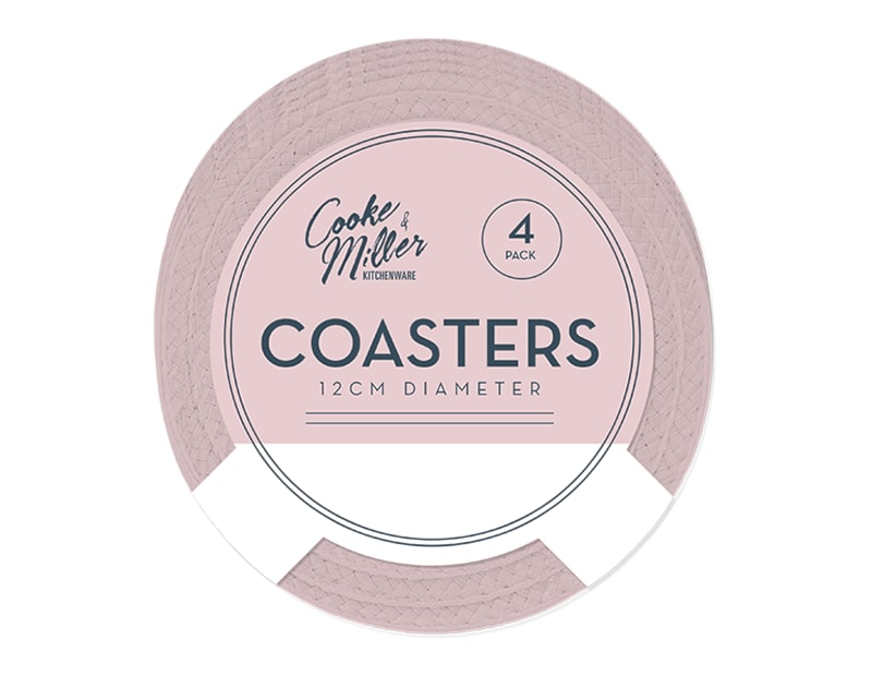 Wholesale Natural Coasters 4pk Dia. 12cm