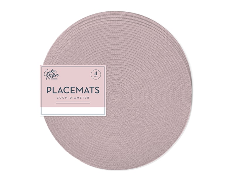 Wholesale Natural Placemats 4pk Dia. 30cm