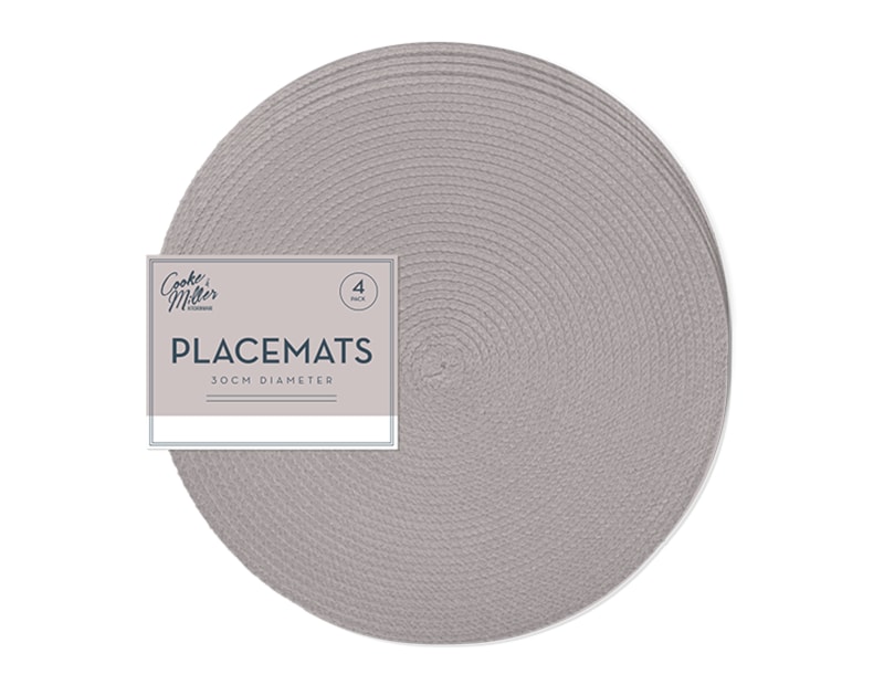 Wholesale Natural Placemats 4pk Dia. 30cm