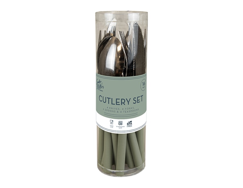 Wholesale Natural Cutlery Set 16pk