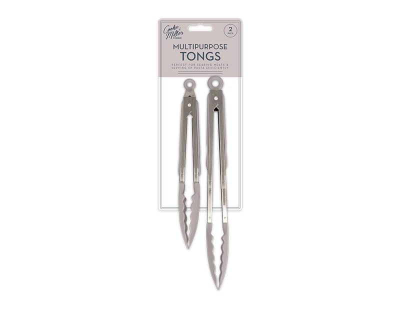 Wholesale Natural Multipurpose Tongs 2pk