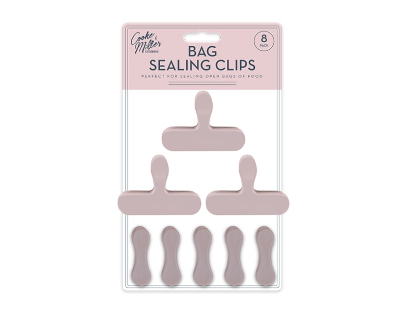 Wholesale Natural Bag Sealing Clips 8pk