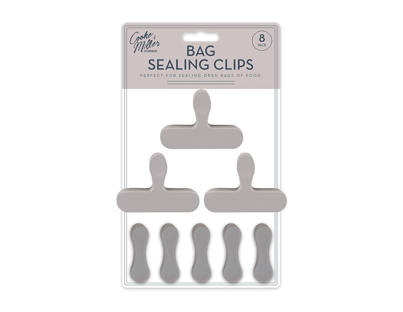 Wholesale Natural Bag Sealing Clips 8pk