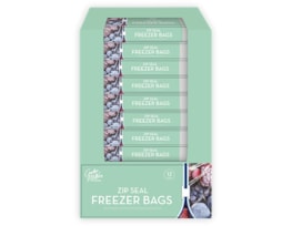 Wholesale Slide Zip Freezer Bags 12pk CDU