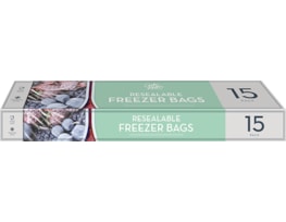 Wholesale Resealable Freezer Bags 15pk CDU