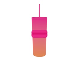 Wholesale Ombre Tumbler with Straw 700ml