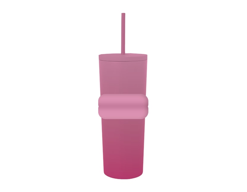 Wholesale Ombre Tumbler with Straw 700ml