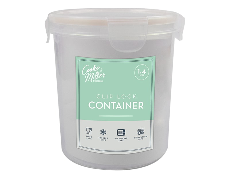 Clip lock Round Container 1400ml