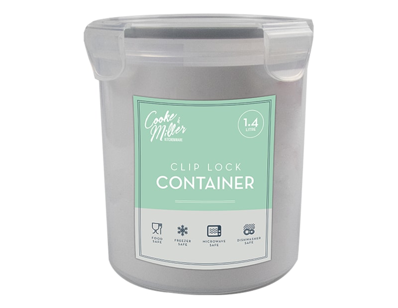 Clip lock Round Container 1400ml