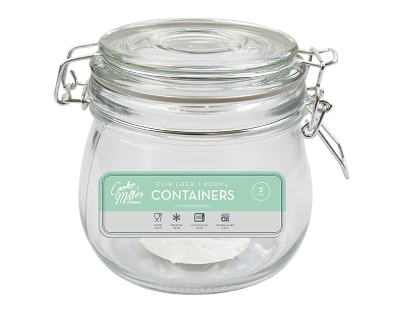 Wholesale Glass Jar with Clip Top Lid 450ml