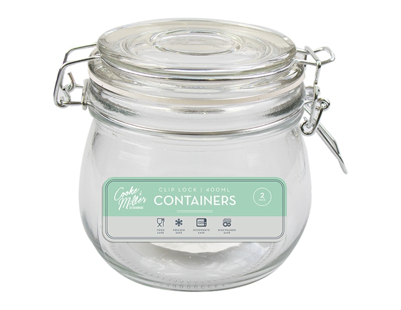 Wholesale Glass Jar with Clip Top Lid 450ml