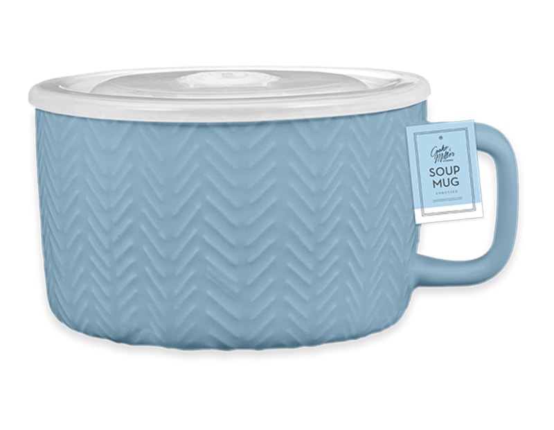 Wholesale Pastel Embossed Soup Mug